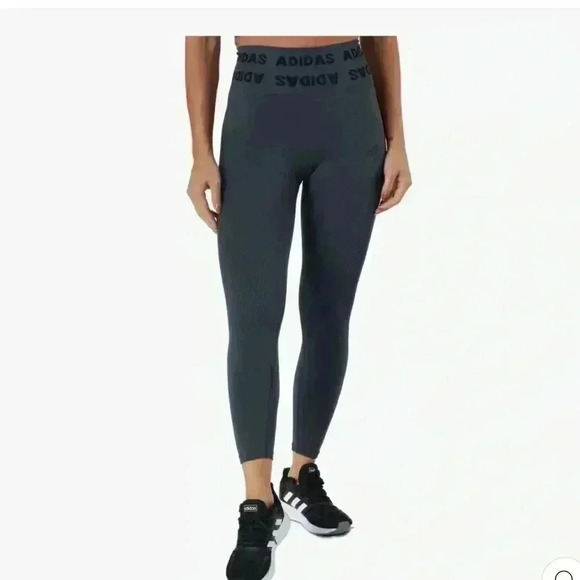 ADIDAS GRAY LEGGINGS NWT - Picture 1 of 9
